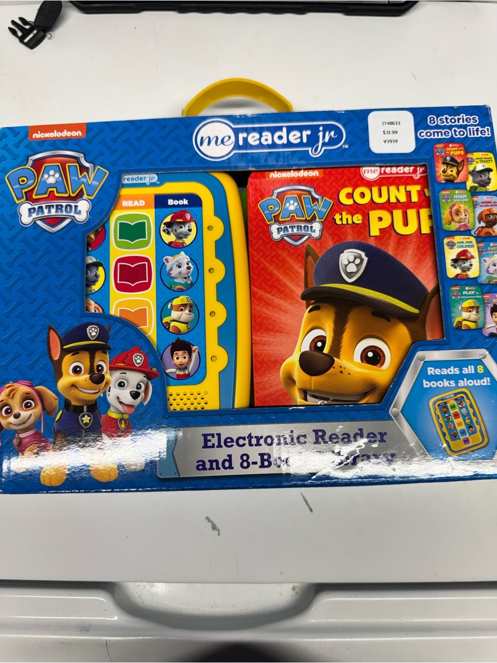PAW Patrol Me Reader Jr Electronic Reader and 8-Book Set - Yellow
